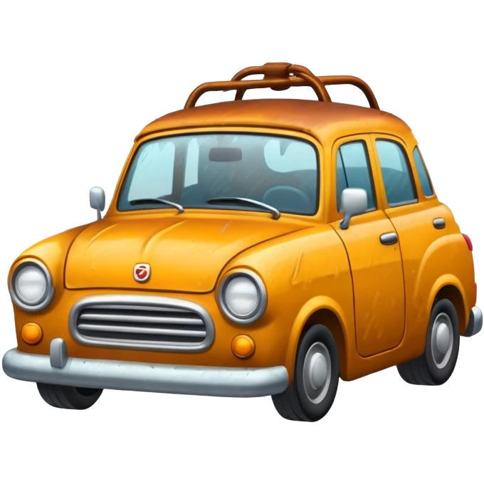 Car in hurricane  emoji