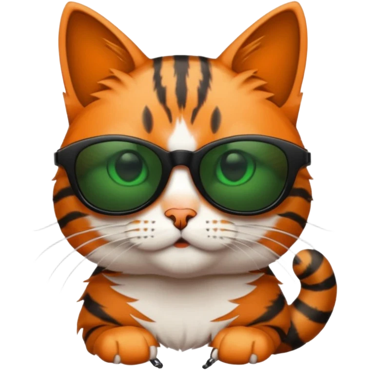 Cat wearing sunglasses emoji