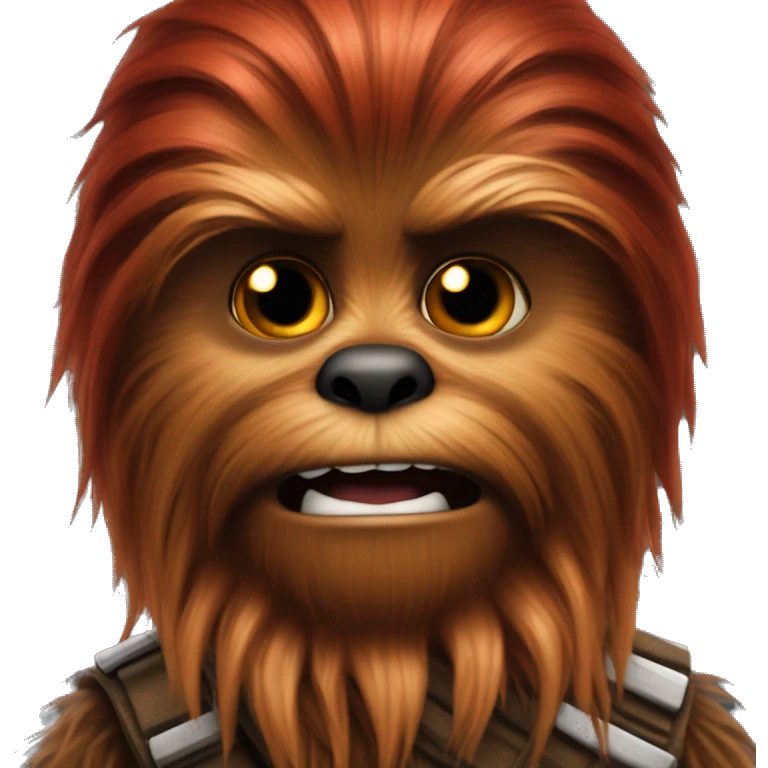 Chewbacca with Red hair emoji