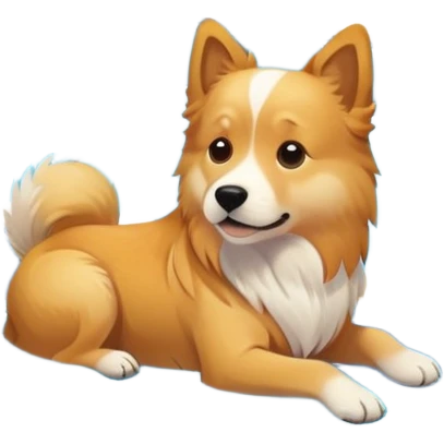 Dog next to pool emoji