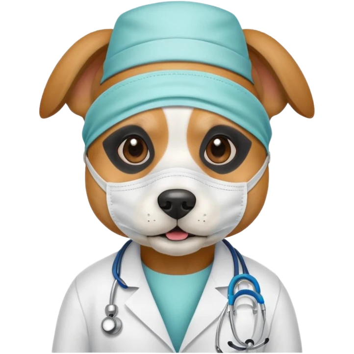 doctor dog Wearing Medical Mask emoji