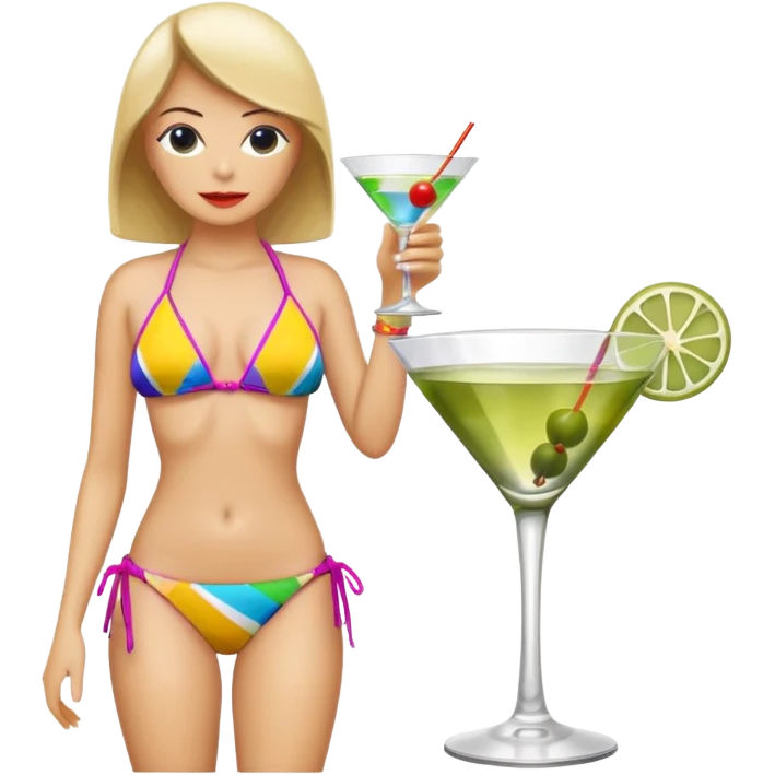 bikini martini emoji