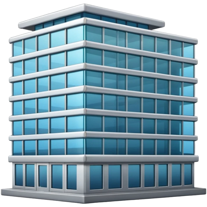 half office building and half vessel emoji