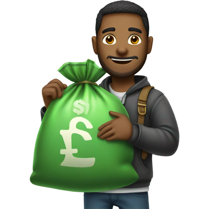 Stas with money bag  emoji