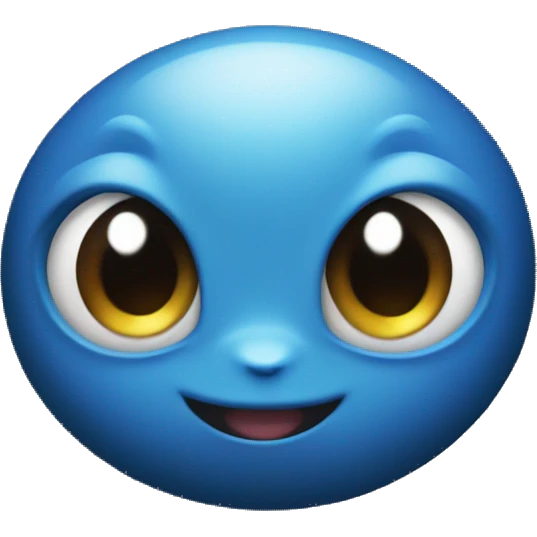 Blue eyed Pokemon on black emoji