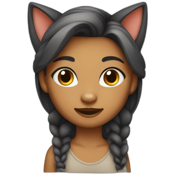 Catty girl emoji