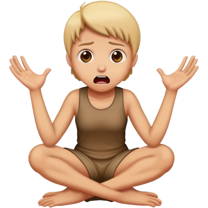 On knees in horror emoji
