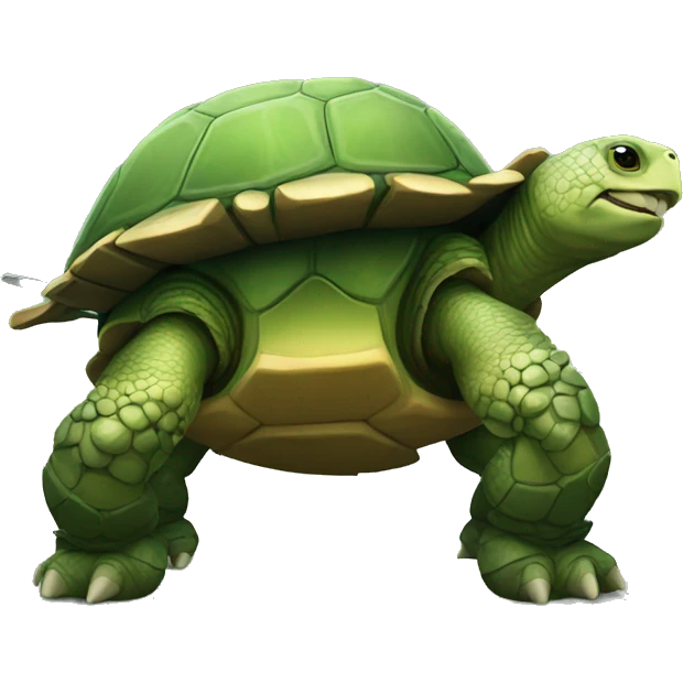 giant turtle with battle gear and weaponry emoji