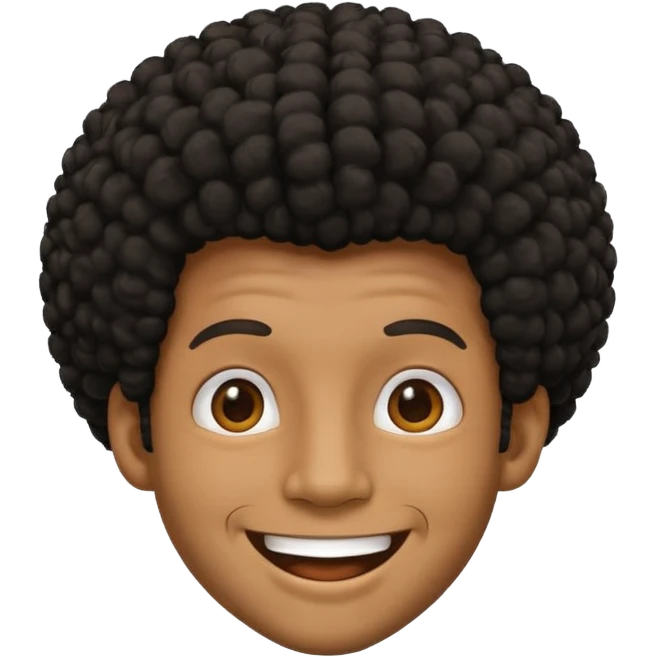 black afro guy emoji emoji
