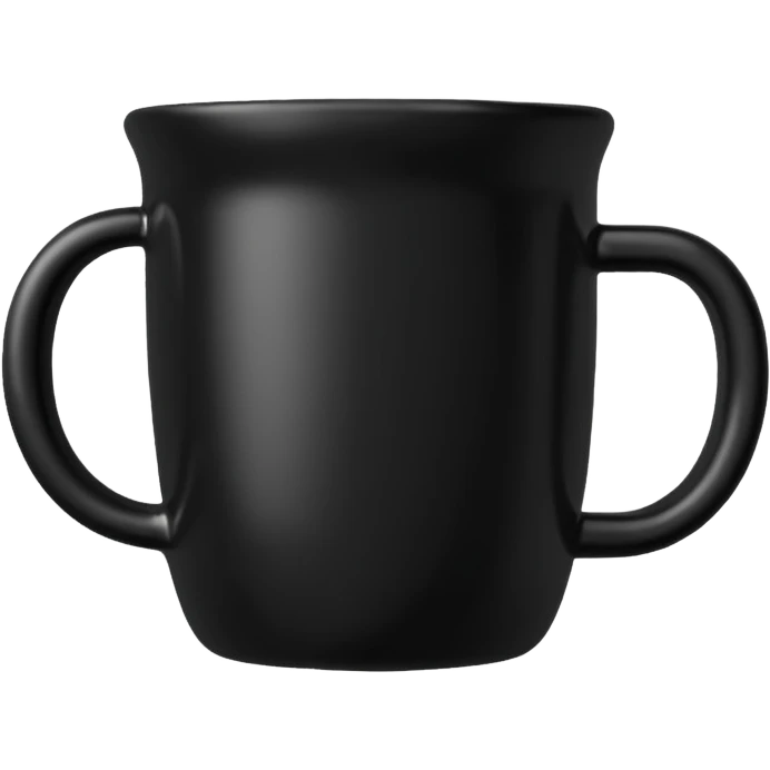 black mug emoji