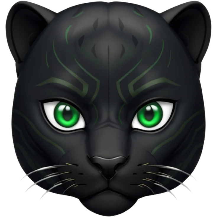  black panther green eye emoji