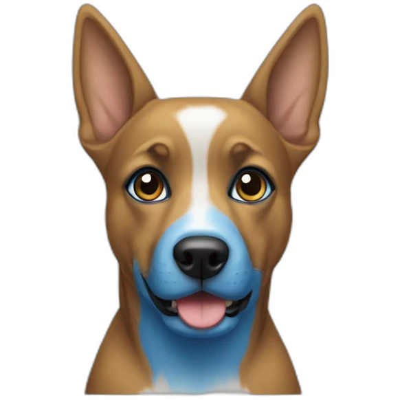 perro azul emoji