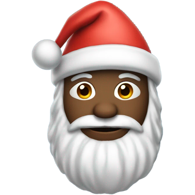 Santa with a bat hat emoji