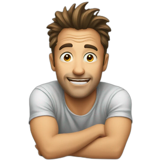 flipping table, crazy, guy emoji