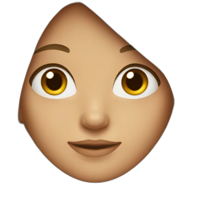 a girl with long curve hair emoji