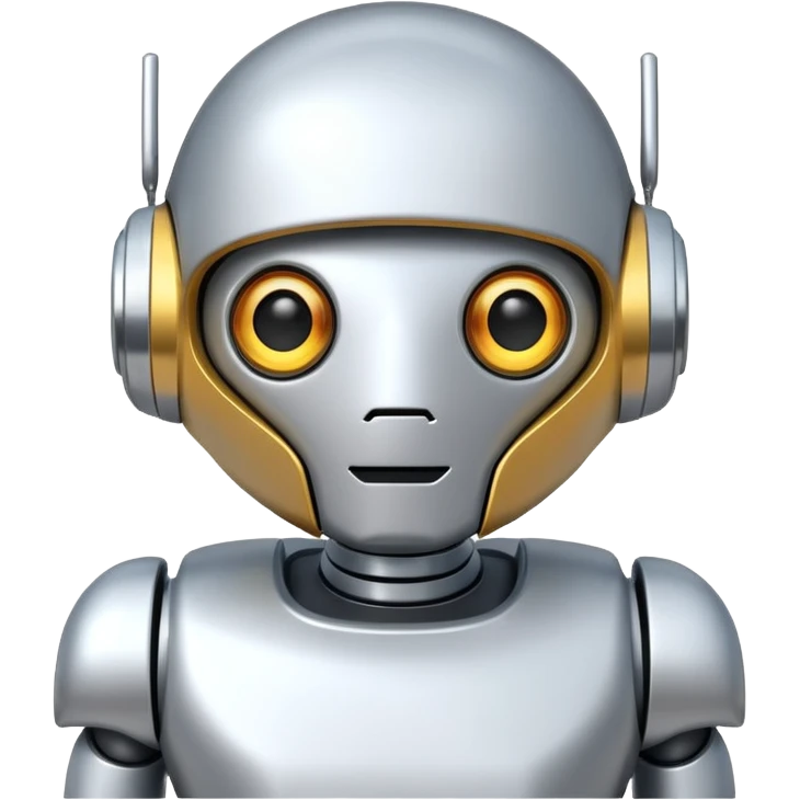 white robot simple emoji