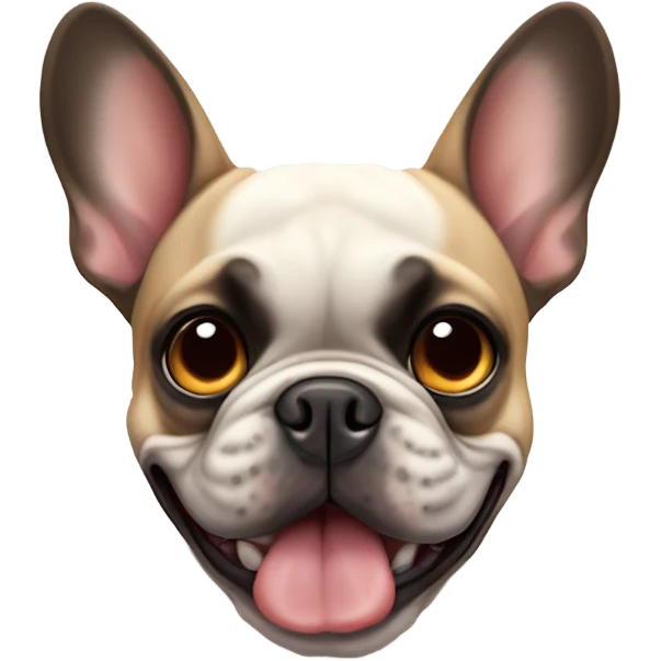 A French bulldog  emoji