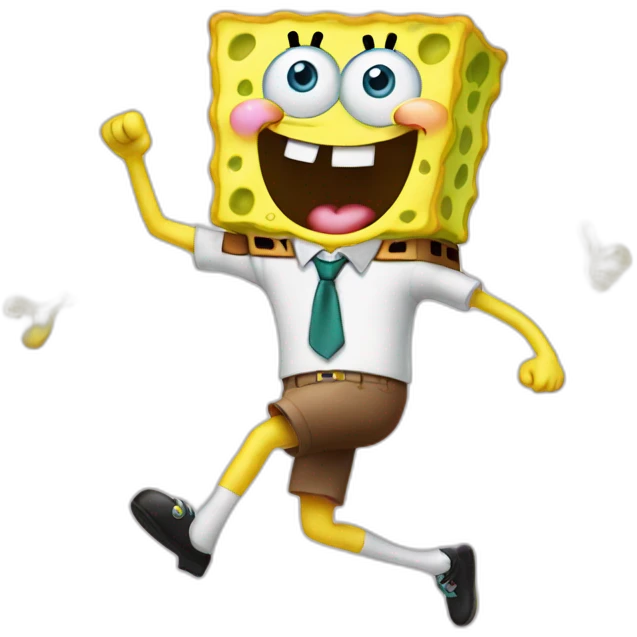 SpongeBob dancing thé floss emoji