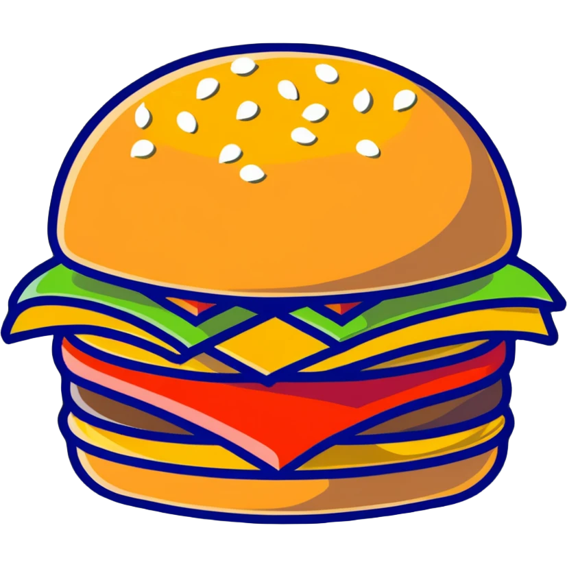 fancy gold-plated burger with gold leaf emoji