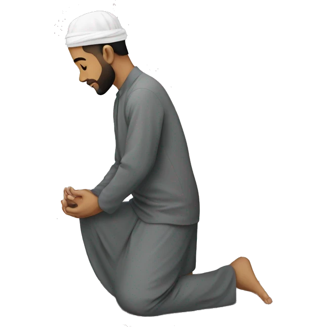 Muslim doing Sujood emoji