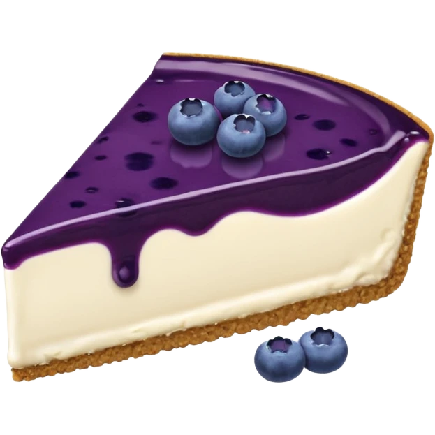 Blueberry cheesecake emoji