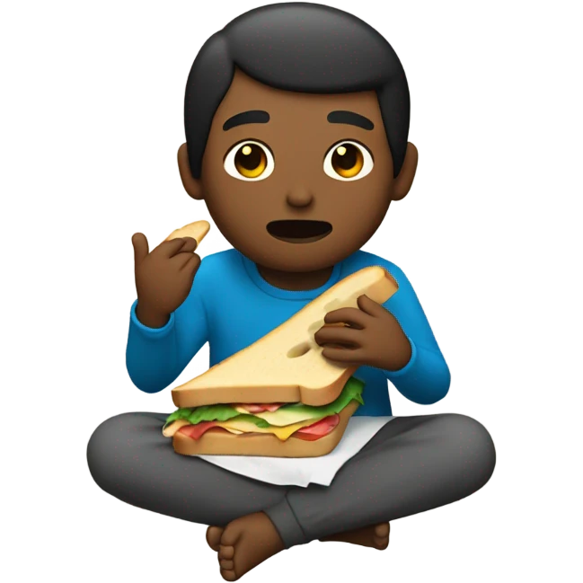Me eating a sandwich emoji