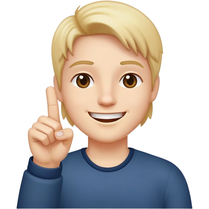 smiling face with one hand raised middle finger extended emoji