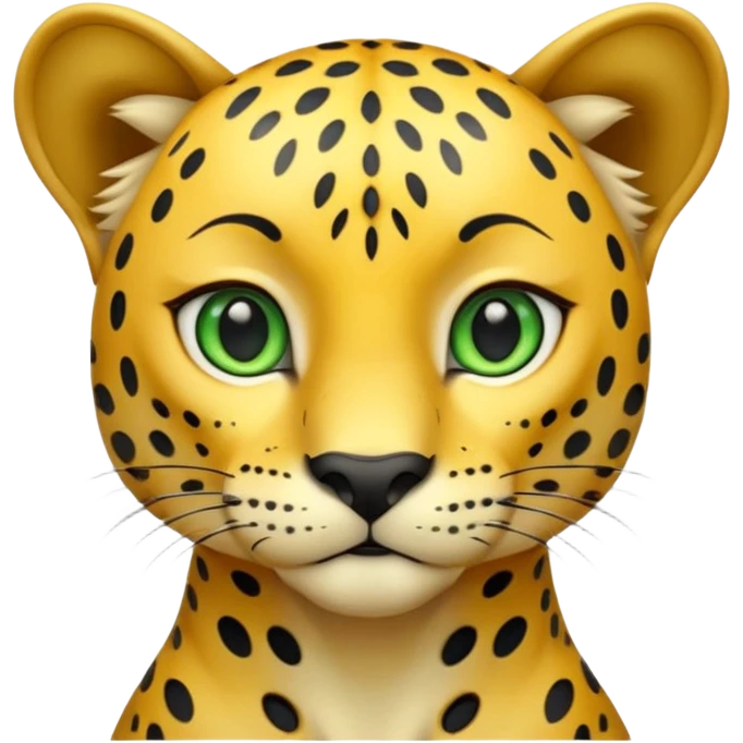 A high-resolution photo-realistic digital illustration of a young jaguar, chest upward A high-resolution, photo-realistic digital illustration of a majestic young jaguar emoji