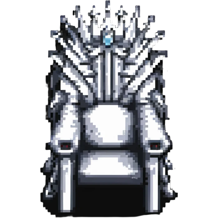 Iron throne made of swords from Game of Thrones emoji