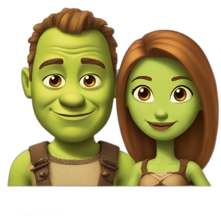 Shrek and Fiona custom emoji