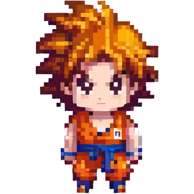 Goku chibi version, cute and small emoji