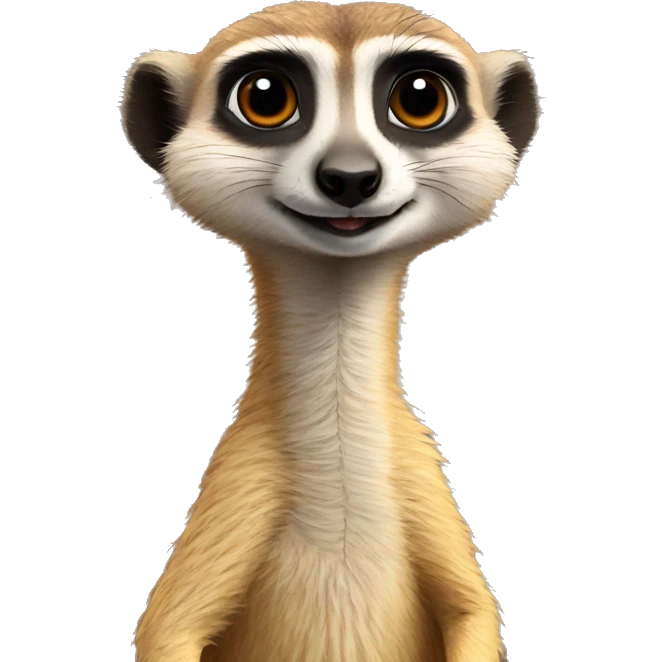 Meerkat on a llama emoji