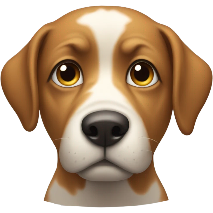 dog gazing with depth focus emoji
