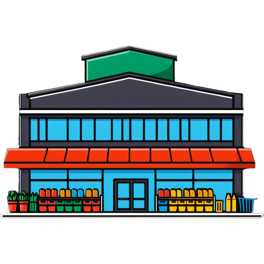 supermarket building from outside emoji