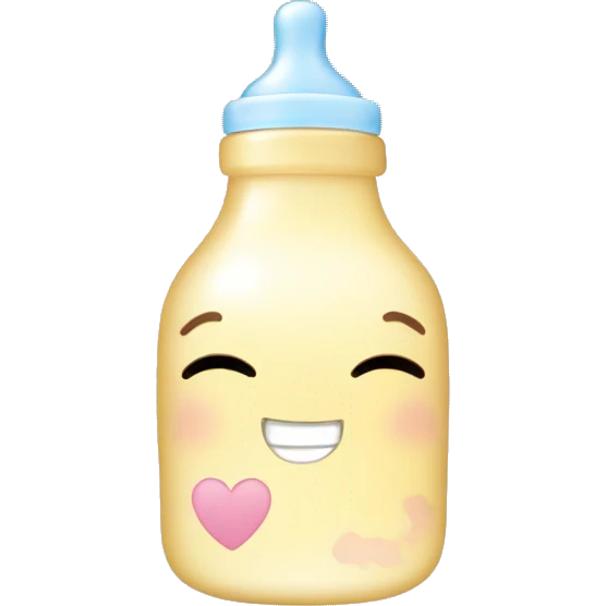 kawaii coquette baby bottle  emoji