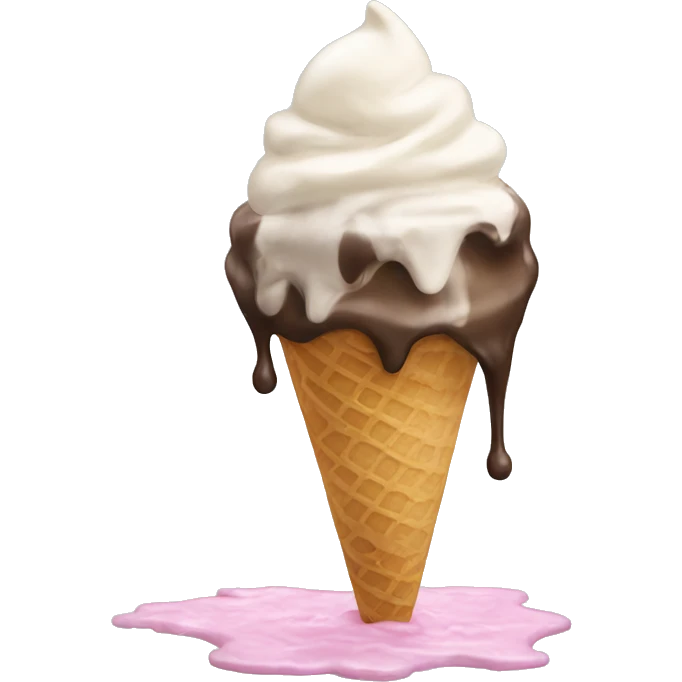 Melting ice cream  emoji
