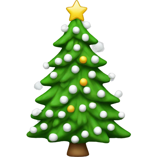 White Christmas tree emoji