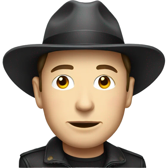 elon musk with hat emoji