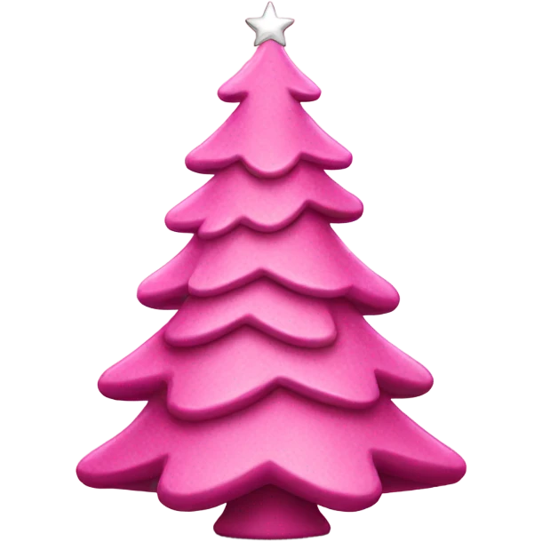 pink christmas tree emoji