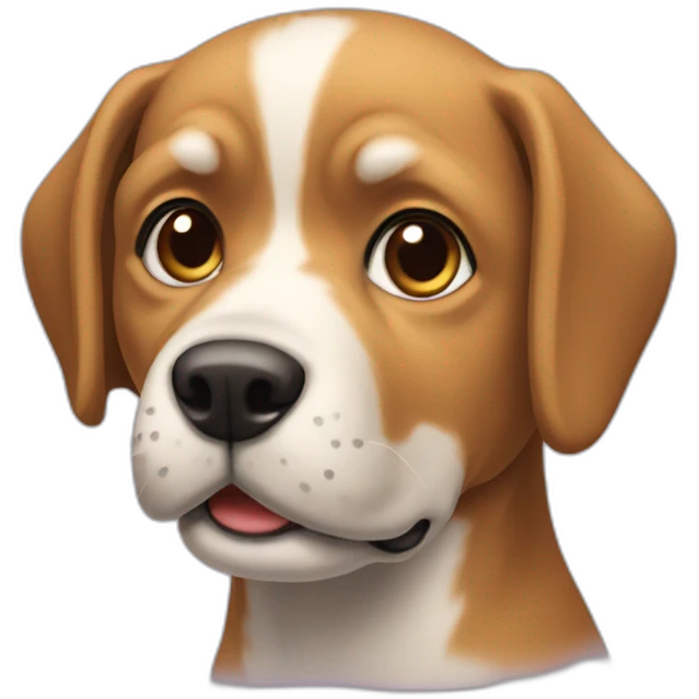 Chien qui parle emoji
