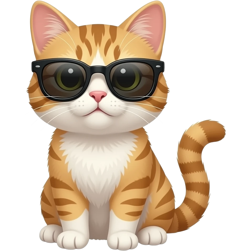 Cat wearing sunglasses emoji