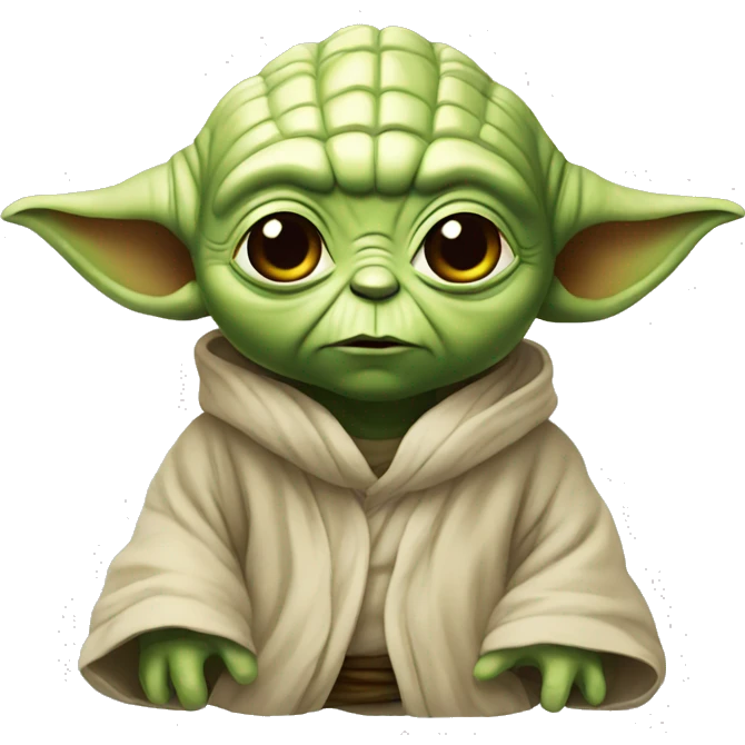 Yoda cute emoji