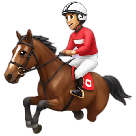 Pancake horse racing emoji