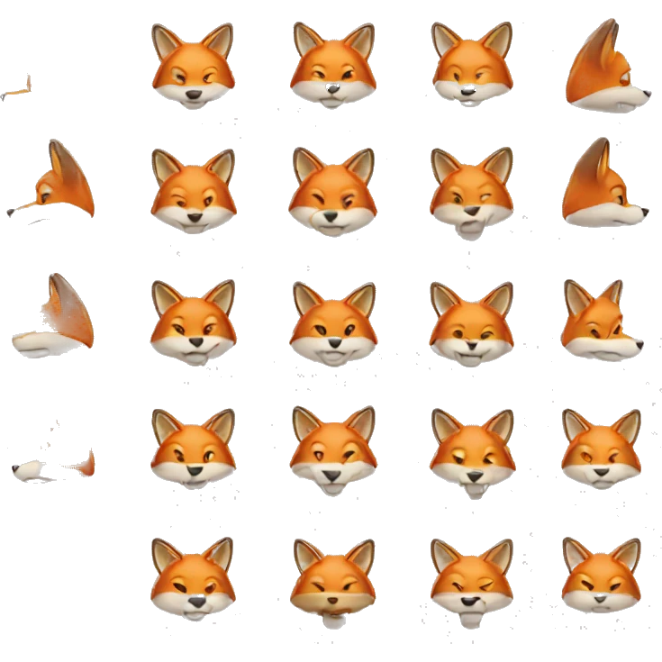 Male fox golf  emoji
