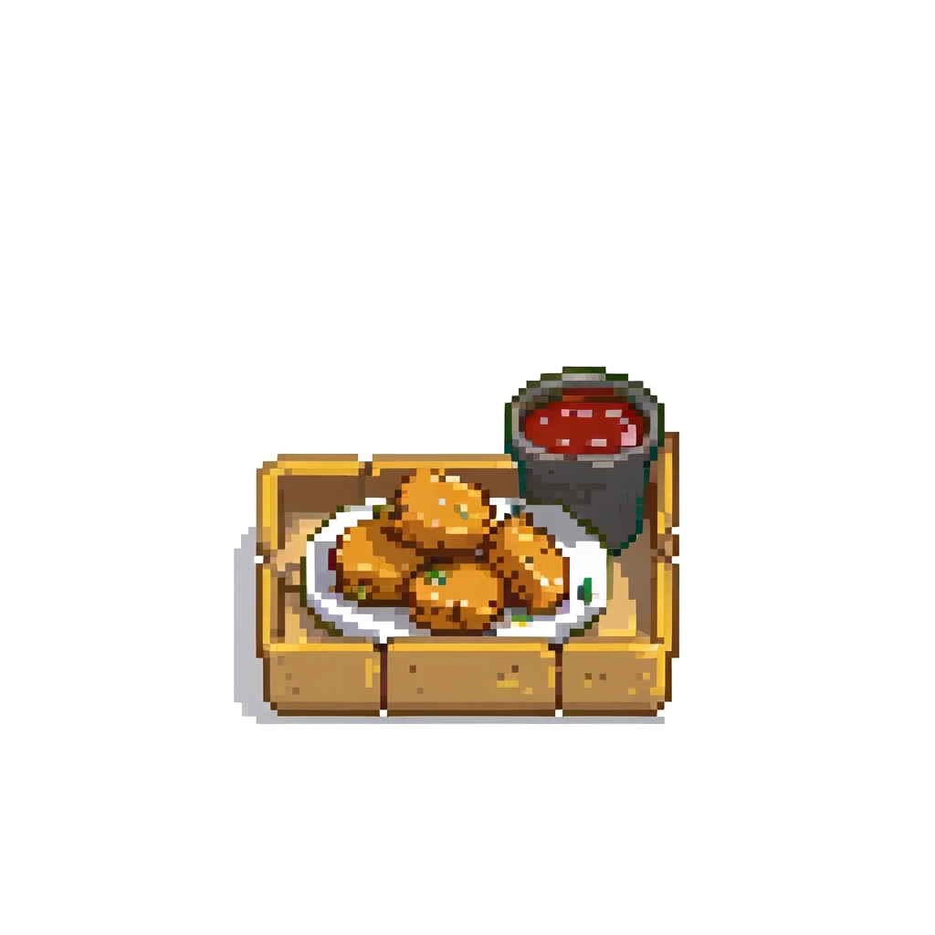 box of chicken mcnuggets with dipping sauce emoji