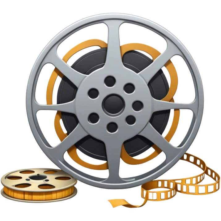 Film reel with shit reels emoji