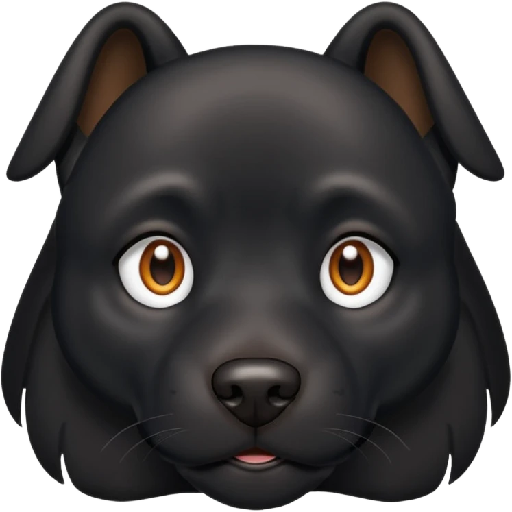 Black dog emoji