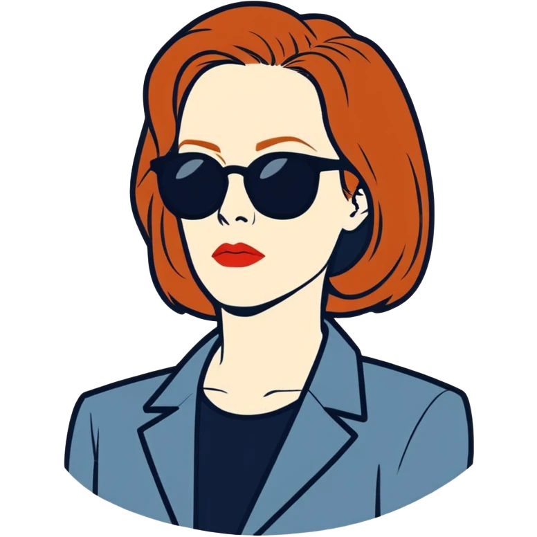 Dana sculy with sunglasses  emoji