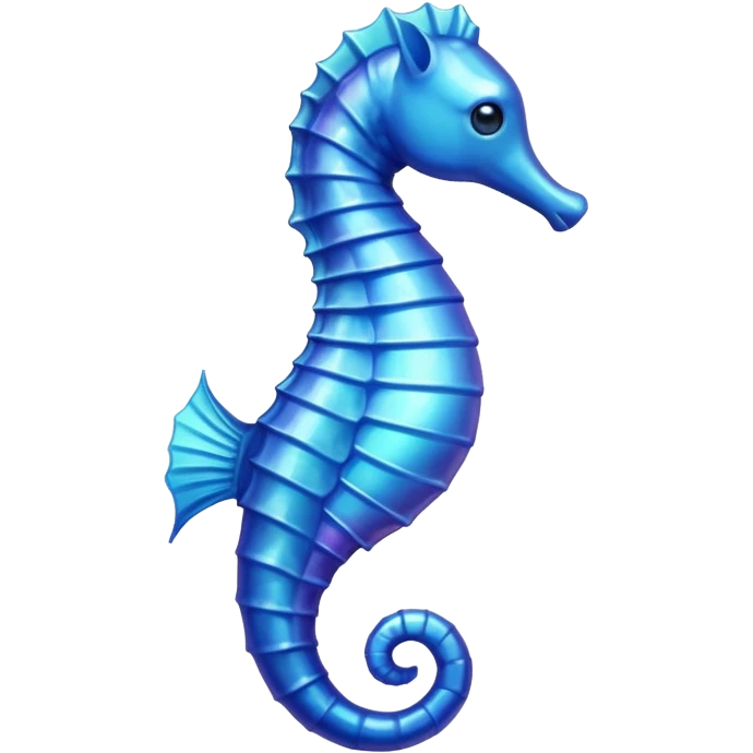 a blue seahorse emoji
