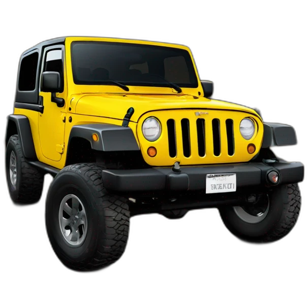 jeep wrangler tj yellow emoji